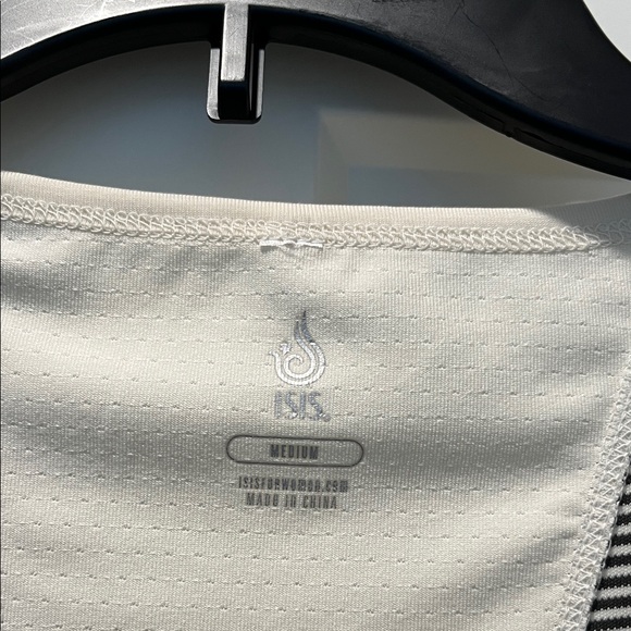 Isis Gray and Cream Striped Dress - Picture 2 of 7